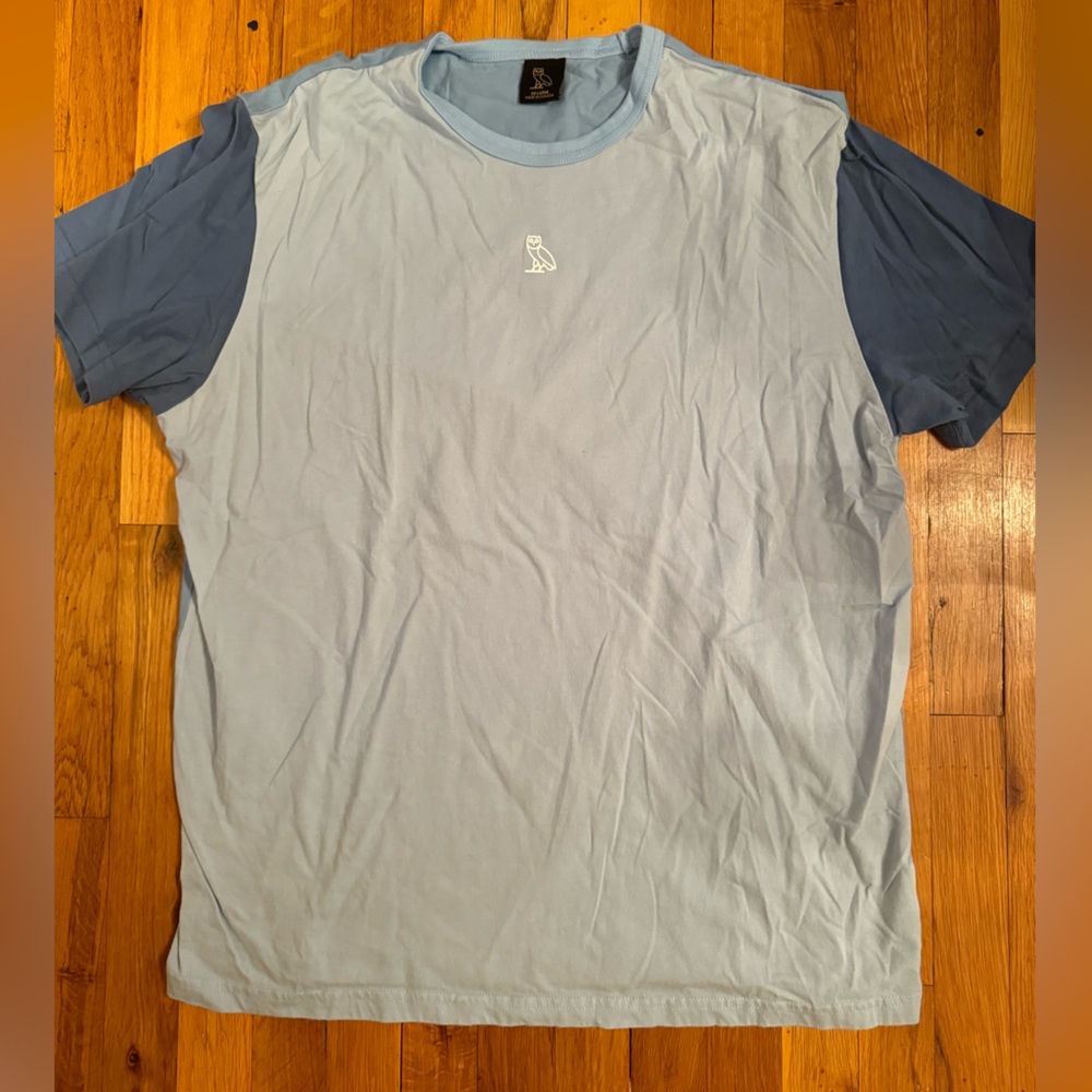 OVO Sky Blue Tee with Owl Emblem